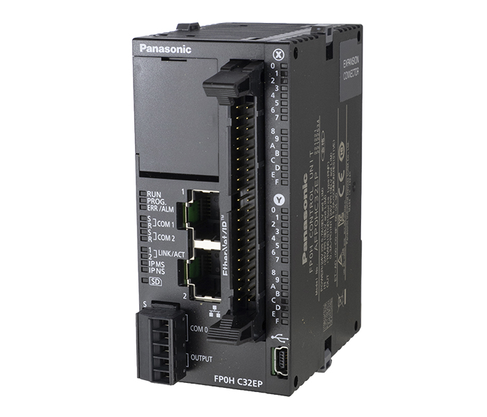 CLP Panasonic FP0H 16 Entradas/16 Saídas Porta Ethernet - Slot SD - RS232 - 24VCC