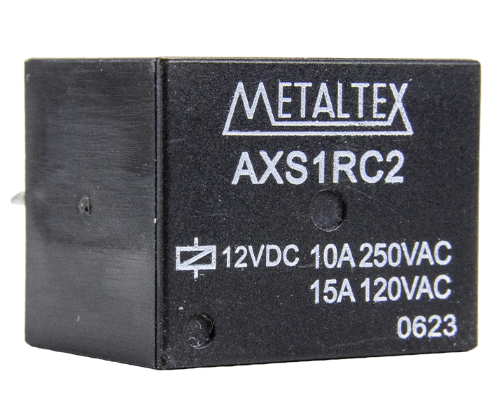 Relé Miniatura de Potência 1 REV - Bobina de 12VCC - Capacidade de 15A- Contato Agsno2 