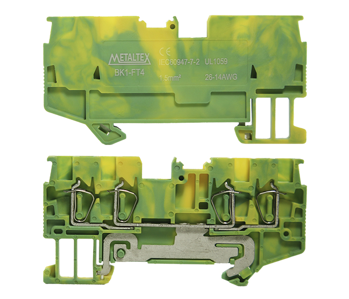 Borne Terra Mola 1,5mm² Frontal 4 Vias