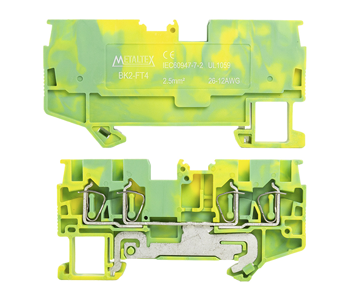 Borne Terra Mola 2,5mm² Frontal 4 Vias