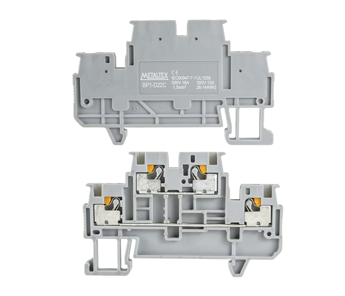 Borne de Passagem Push-in - Cinza