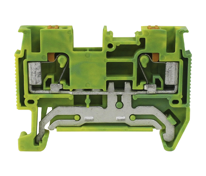 Borne Terra Push-in 2,5mm² 2 Vias