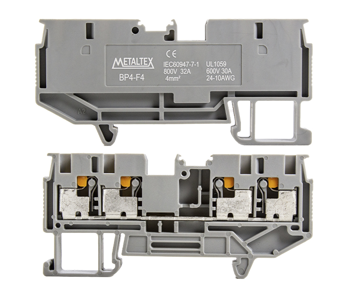 Borne de Passagem Push-in - Cinza
