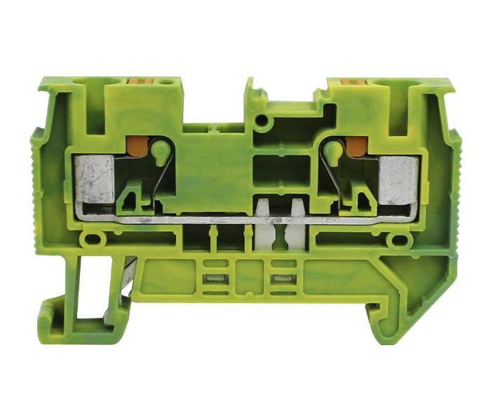 Borne Terra Push-in 4mm² 2 Vias