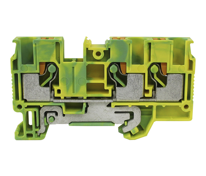 Borne Terra Push-in 6mm² 3 Vias
