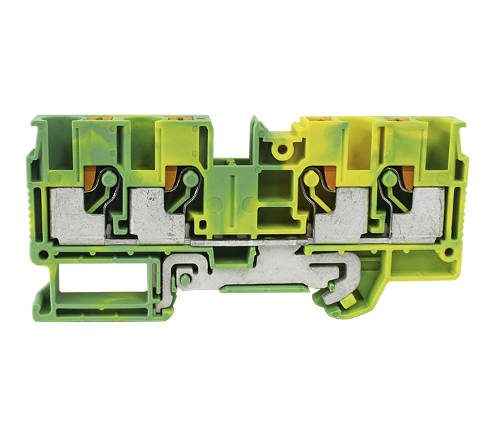 Borne Terra Push-in 6mm² 4 Vias