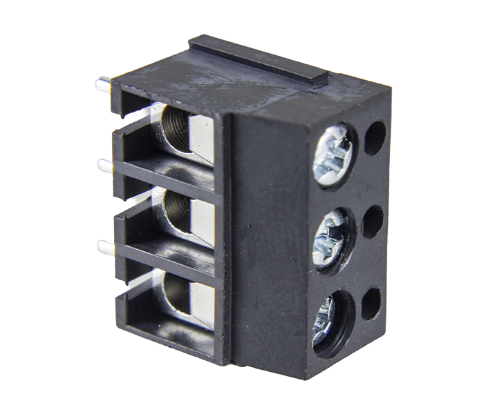 Borne Modular para PCI 3 Vias - Passo 5mm - 12,5mm - Preto