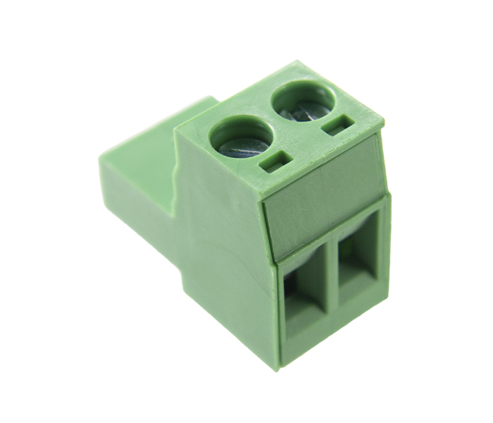Borne Plugável 2 Vias para Conexão de Cabo à Borda de PCI - Passo 5mm - 18,4mm - Verde - Card Edge