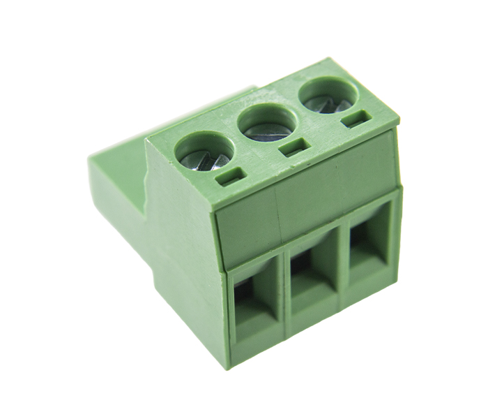 Borne Plugável 3 Vias para Conexão de Cabo à Borda de PCI - Passo 5mm - 18,4mm - Verde - Card Edge