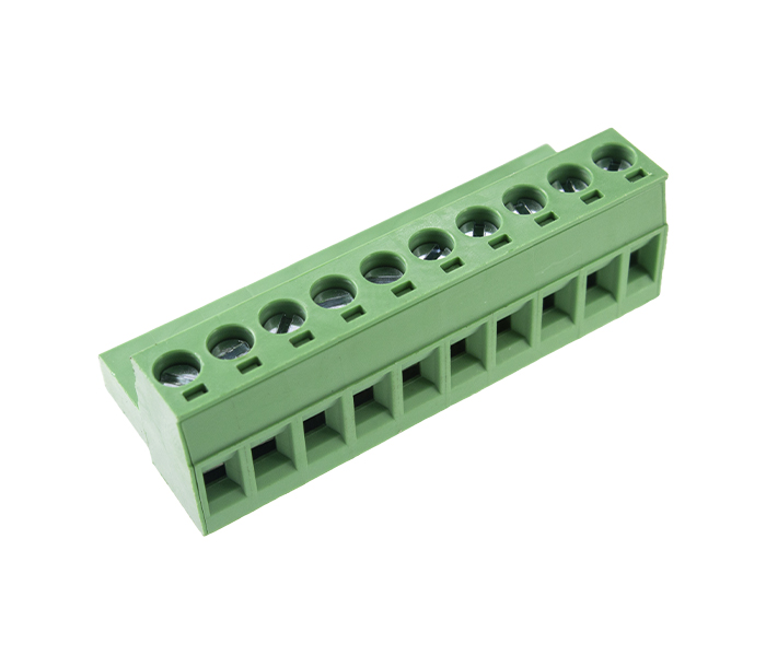 Borne Plugável 10 Vias para Conexão de Cabo à Borda de PCI - Passo 5mm - 18,4mm - Verde - Card Edge