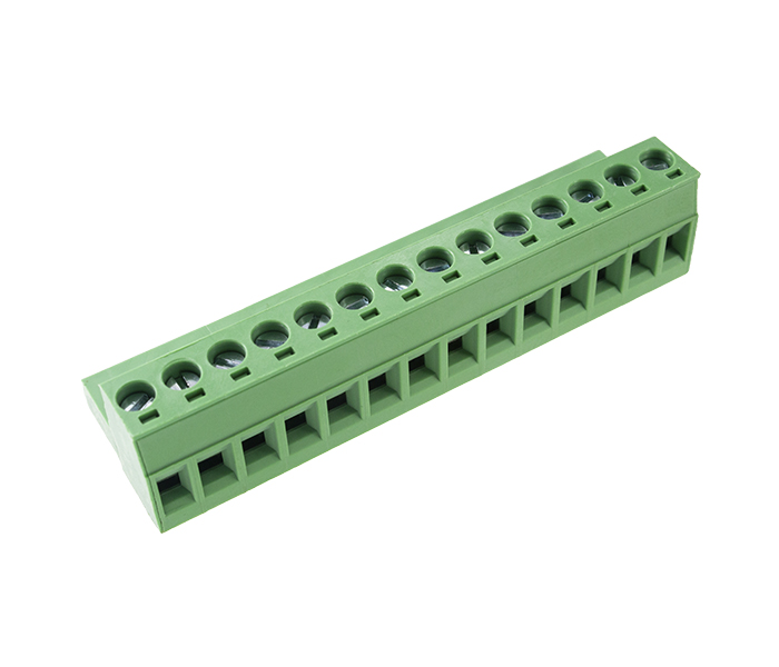 Borne Plugável 14 Vias para Conexão de Cabo à Borda de PCI - Passo 5mm - 18,4mm - Verde - Card Edge