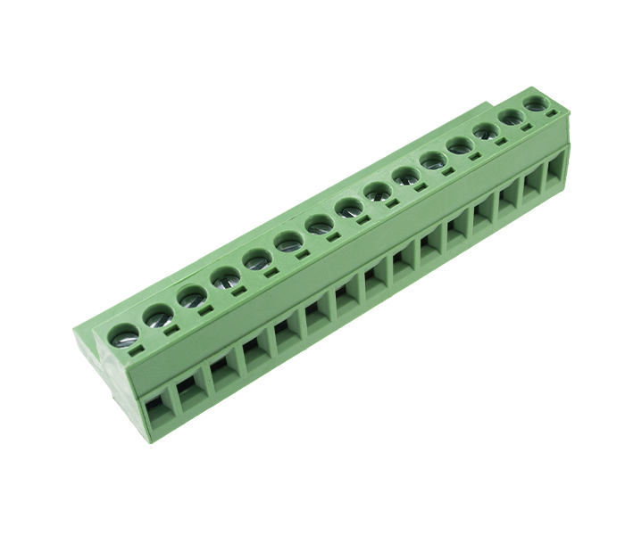Borne Plugável 15 Vias para Conexão de Cabo à Borda de PCI - Passo 5mm - 18,4mm - Verde - Card Edge