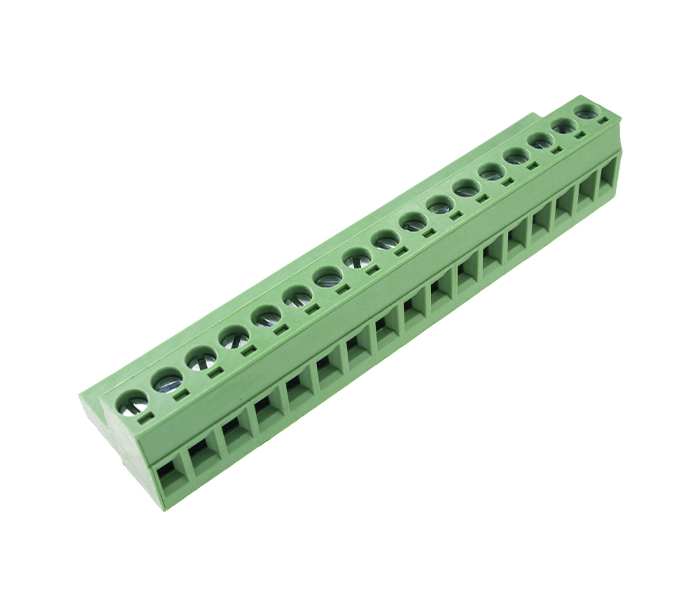 Borne Plugável 17 Vias para Conexão de Cabo à Borda de PCI - Passo 5mm - 18,4mm - Verde - Card Edge