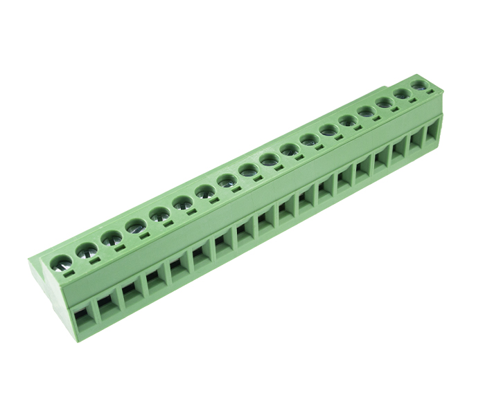 Borne Plugável 18 Vias para Conexão de Cabo à Borda de PCI - Passo 5mm - 18,4mm - Verde - Card Edge