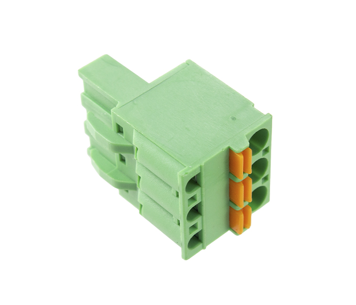 Borne para Cabo 3 Vias - Passo 5mm - 18,1mm - Uso com Caixa CPME-DIN 17,5-V - Conexão por Mola