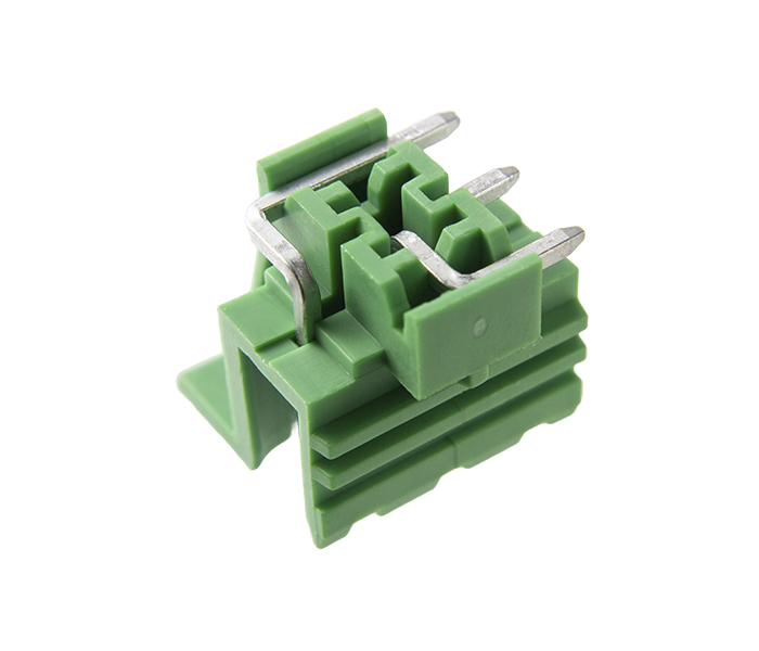 Borne para PCI 3 Vias - Lado Direito - Passo 5mm - 18,1mm - Verde - Uso com Caixa CPME-DIN 17,5-V
