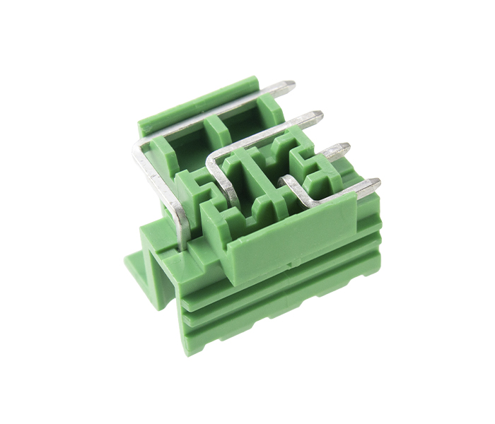 Borne para PCI 4 Vias - Lado Direito - Passo 5mm - 18,1mm - Verde - Uso com Caixa CPME-DIN 22,5-V
