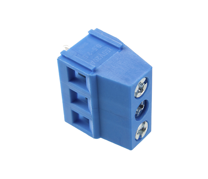 Borne Modular para PCI 3 Vias - Passo 5mm - 14,2mm - Azul