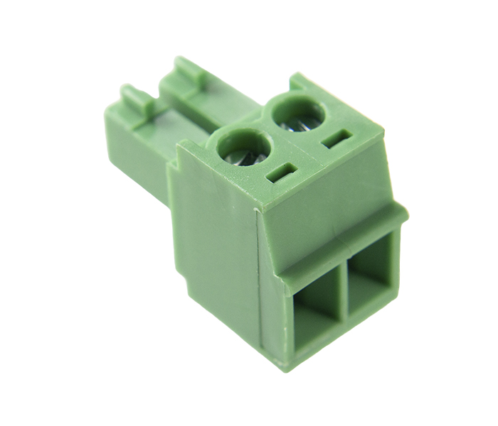 Borne Plug para Cabo 2 Vias - Passo 3,81mm - 11,2mm - Verde