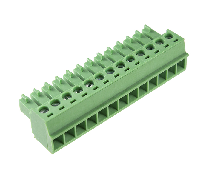 Borne Plug para Cabo 13 Vias - Passo 3,81mm - 11,2mm - Verde