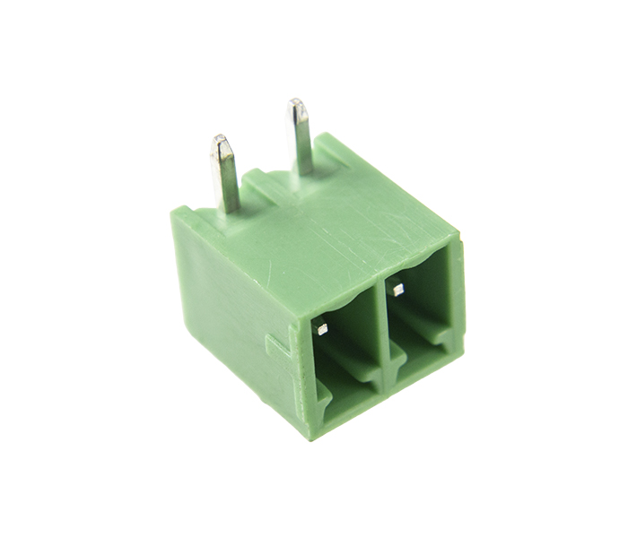 Borne Receptáculo para PCI 90 Graus - 2 Vias - Passo 3,81mm - 11,2mm - Verde