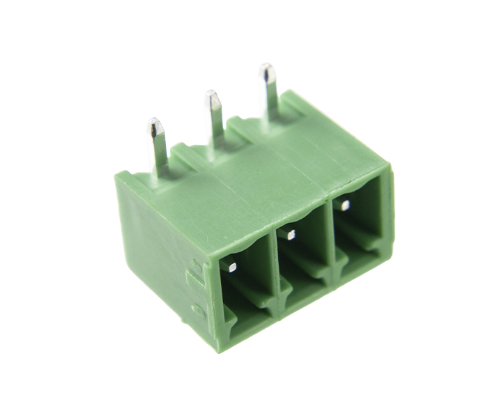 Borne Receptáculo para PCI 90 Graus - 3 Vias - Passo 3,81mm - 11,2mm - Verde
