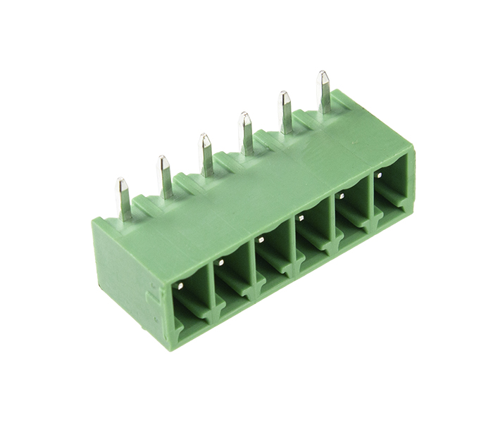 Borne Receptáculo para PCI 90 Graus - 6 Vias - Passo 3,81mm - 11,2mm - Verde