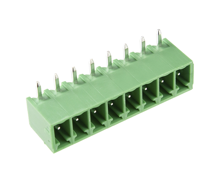 Borne Receptáculo para PCI 90 Graus - 8 Vias - Passo 3,81mm - 11,2mm - Verde