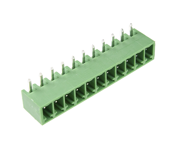 Borne Receptáculo para PCI 90 Graus - 11 Vias - Passo 3,81mm - 11,2mm - Verde