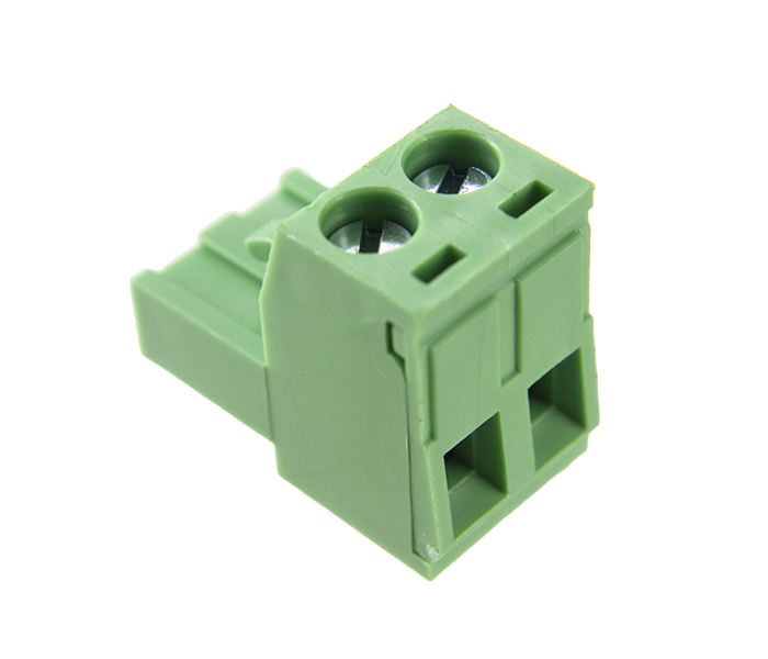 Borne Plug para Cabo 2 Vias - Passo 5,08mm - 15,1mm - Verde