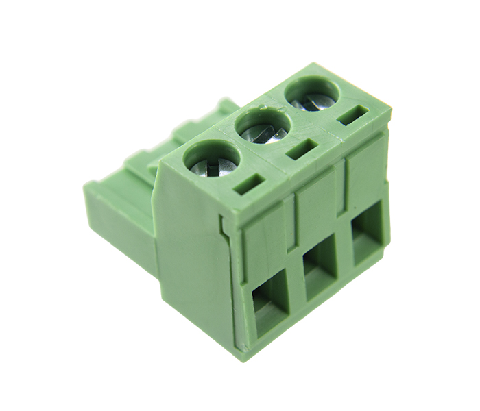 Borne Plug para Cabo 3 Vias - Passo 5,08mm - 15,1mm - Verde