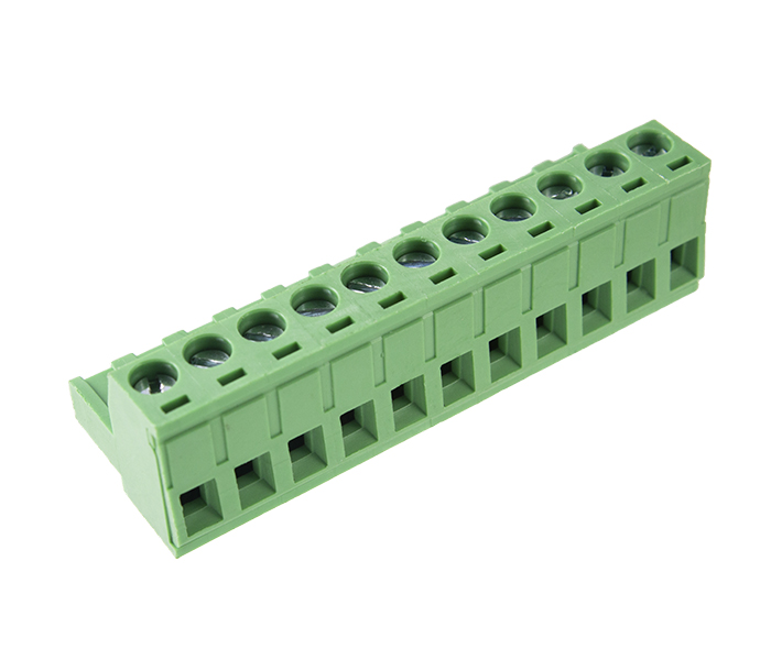 Borne Plug para Cabo 11 Vias - Passo 5,08mm - 15,1mm - Verde