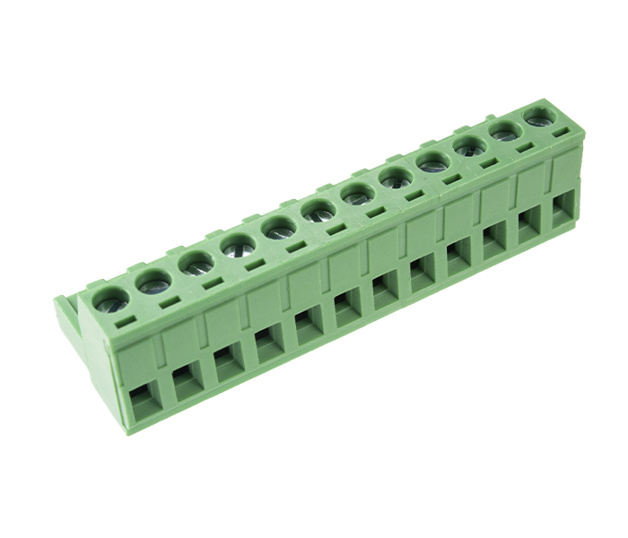 Borne Plug para Cabo 12 Vias - Passo 5,08mm - 15,1mm - Verde