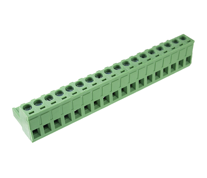 Borne Plug para Cabo 18 Vias - Passo 5,08mm - 15,1mm - Verde