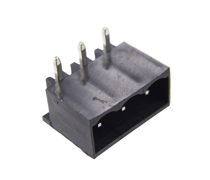 Borne Receptáculo para PCI 90 Graus - 3 Vias - Passo 5,08mm - 15,1mm - Preto - Lateral Fechada