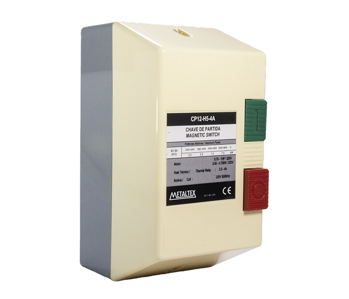 Chave de Partida 2,5 a 4A - 5,5 kW - 220VCA