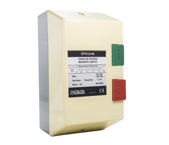 Chave de Partida 2,5 a 4A - 5,5 kW - 380VCA