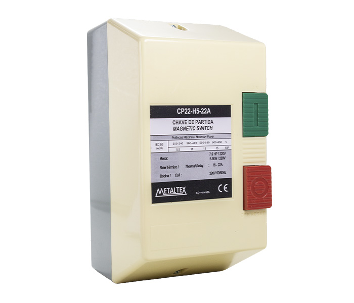 Chave de Partida 16 a 22A - 14 kW - 220VCA
