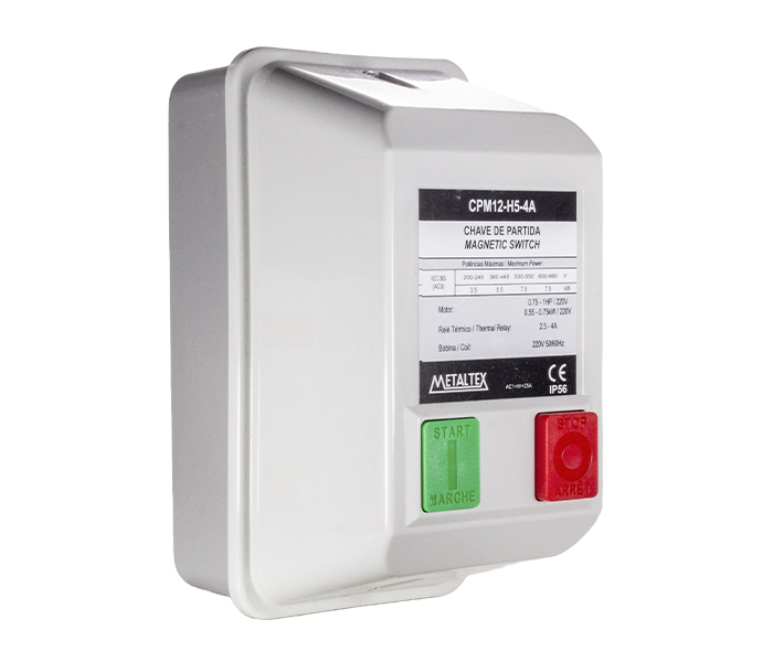 Chave de Partida 2,5 a 4A - 0,75 a 1CV - 220VCA