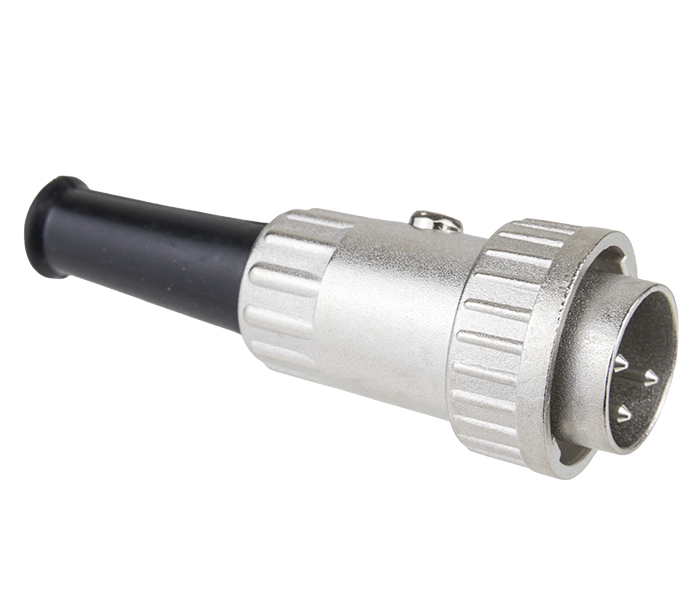 Conector DIN Solda Fio - Macho - 3 Vias