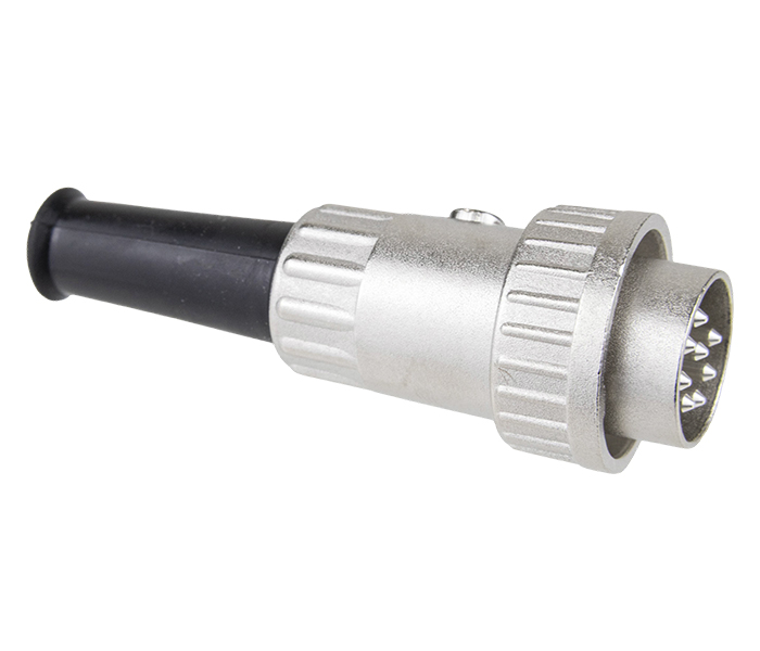 Conector DIN Solda Fio - Macho - 8 Vias