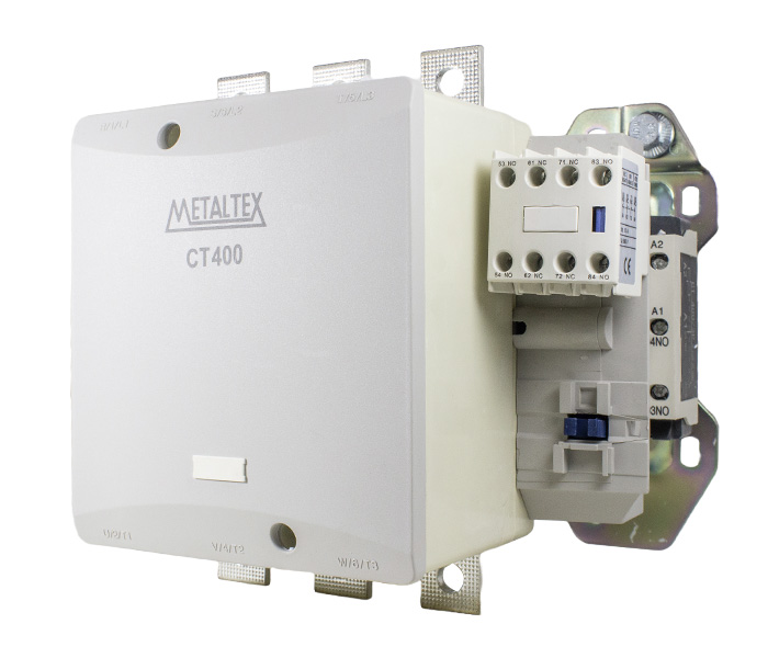 Contator Tripolar 400A/AC3 - 220VCA - 2NA+2NF