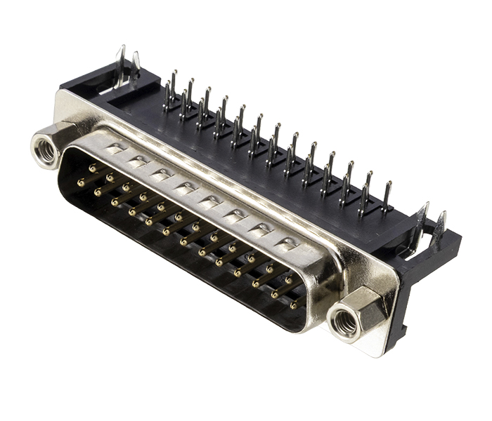 Conector DB para PCI - 25 Vias - 90 Graus - Curto 8,08mm - Macho