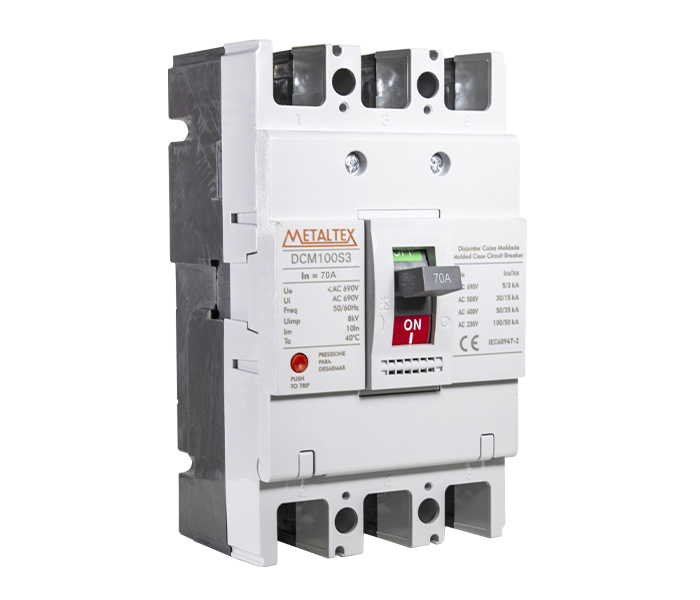 Disjuntor Caixa Moldada Tripolar 100KA - 70A