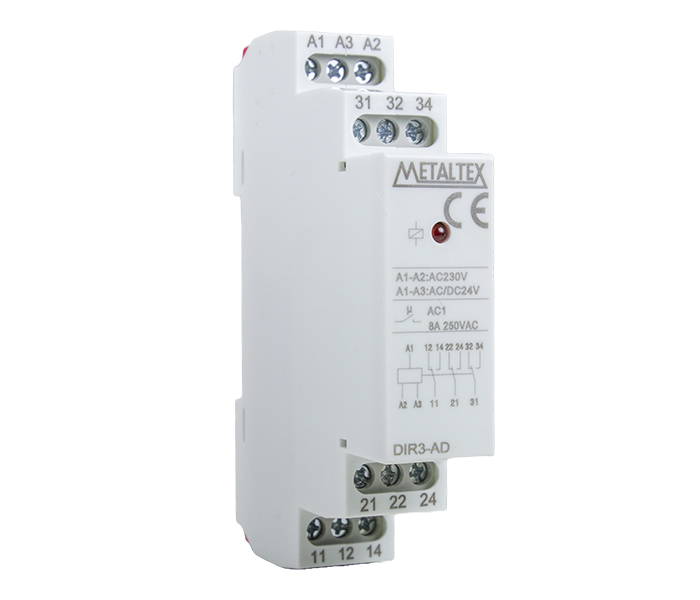 Interface a Relé 3 REV 8A - 220VCA-24VCA/VCC