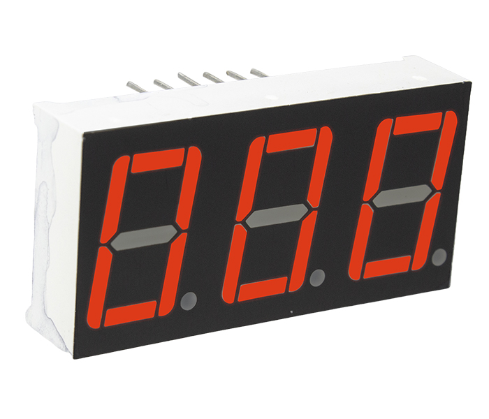 Display 7 Segmentos 0.56" Triplo - Vermelho