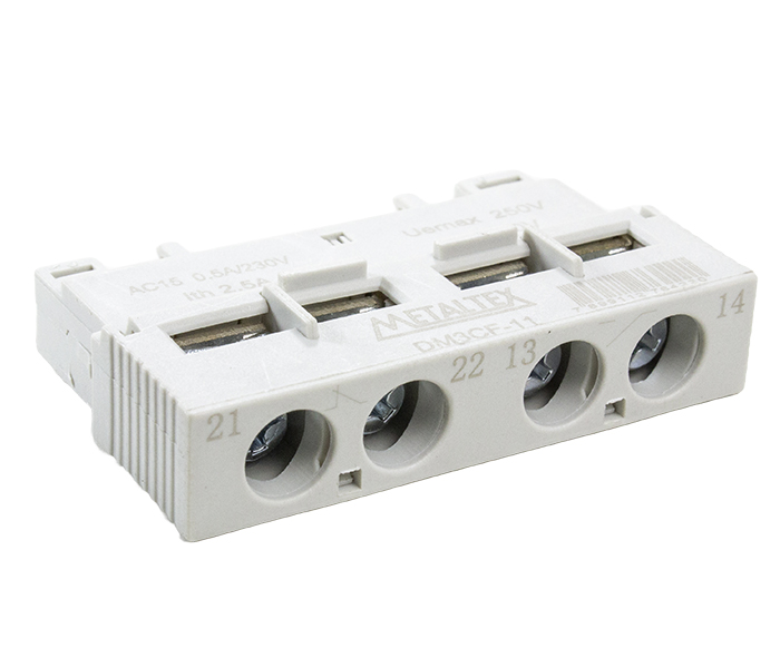 Contato Auxiliar Frontal para DM3 e DMR3 - 1NA+1NF