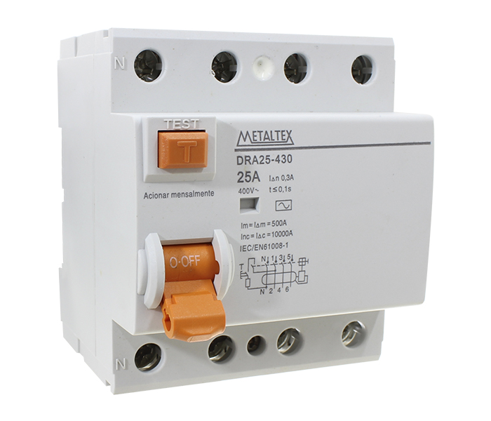 Interruptor Diferencial Tetrapolar - 300mA 25A