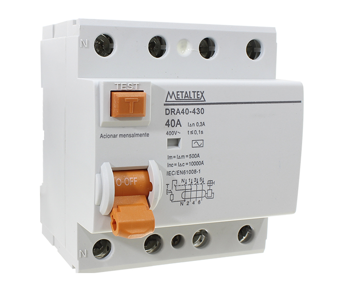 Interruptor Diferencial Tetrapolar - 300mA 40A