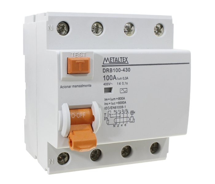Interruptor Diferencial Tetrapolar - 300mA 100A
